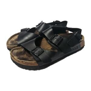 Size 7 - Women's Birkenstock Black Strap Buckle Fastening Sandals